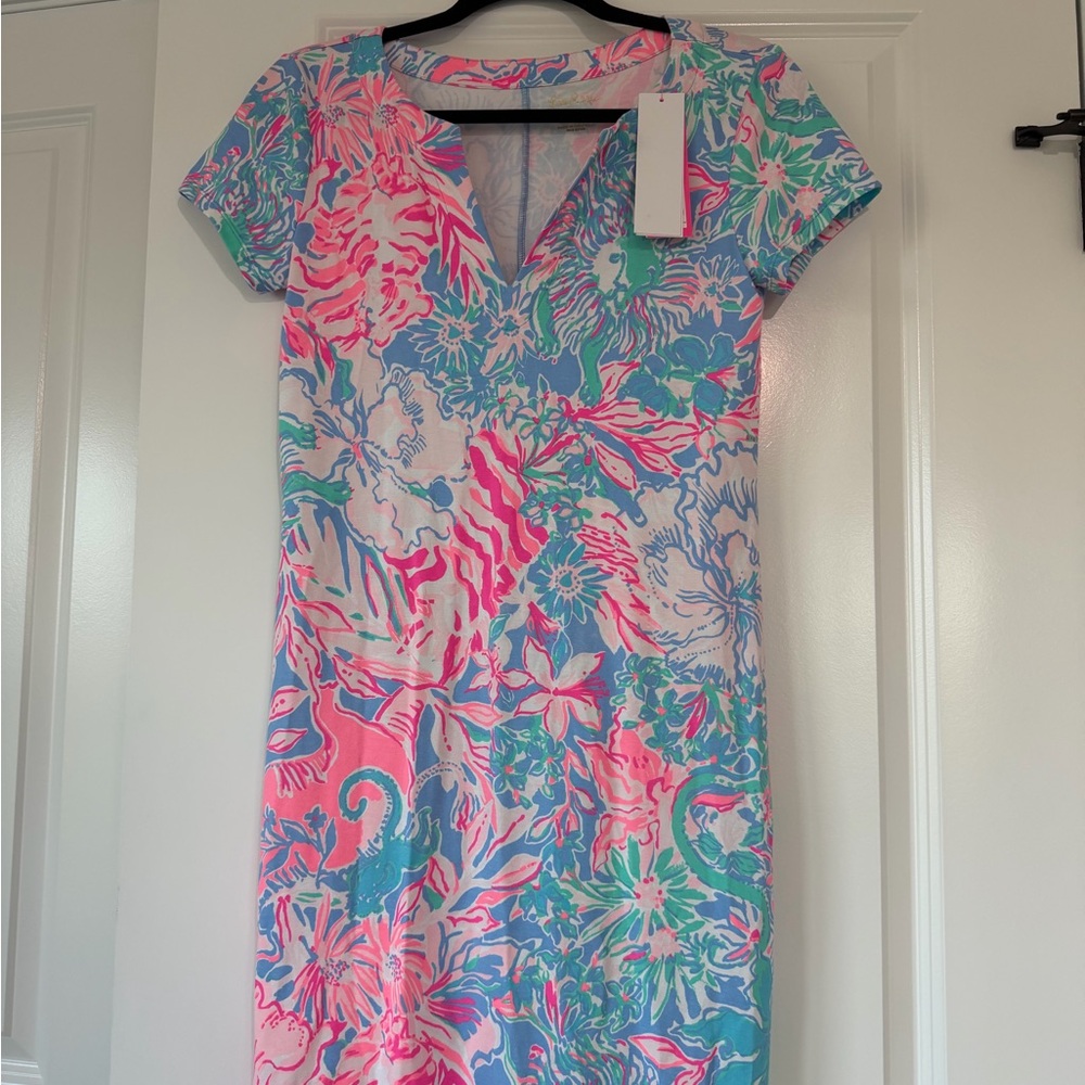 Lilly Pulitzer Vibrant Floral Midi Dress
